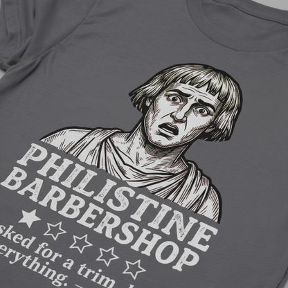 Philistine Barbershop T-Shirt__detail