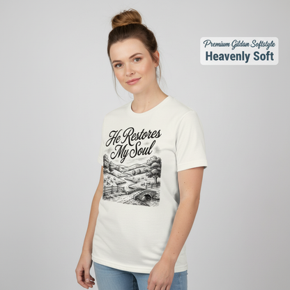 He Restores My Soul T-Shirt__benefit