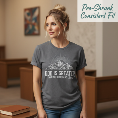 God Is Greater T-Shirt__space