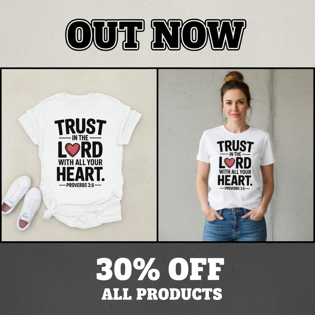 Trust in the Lord Heart T-Shirt_pet_companion