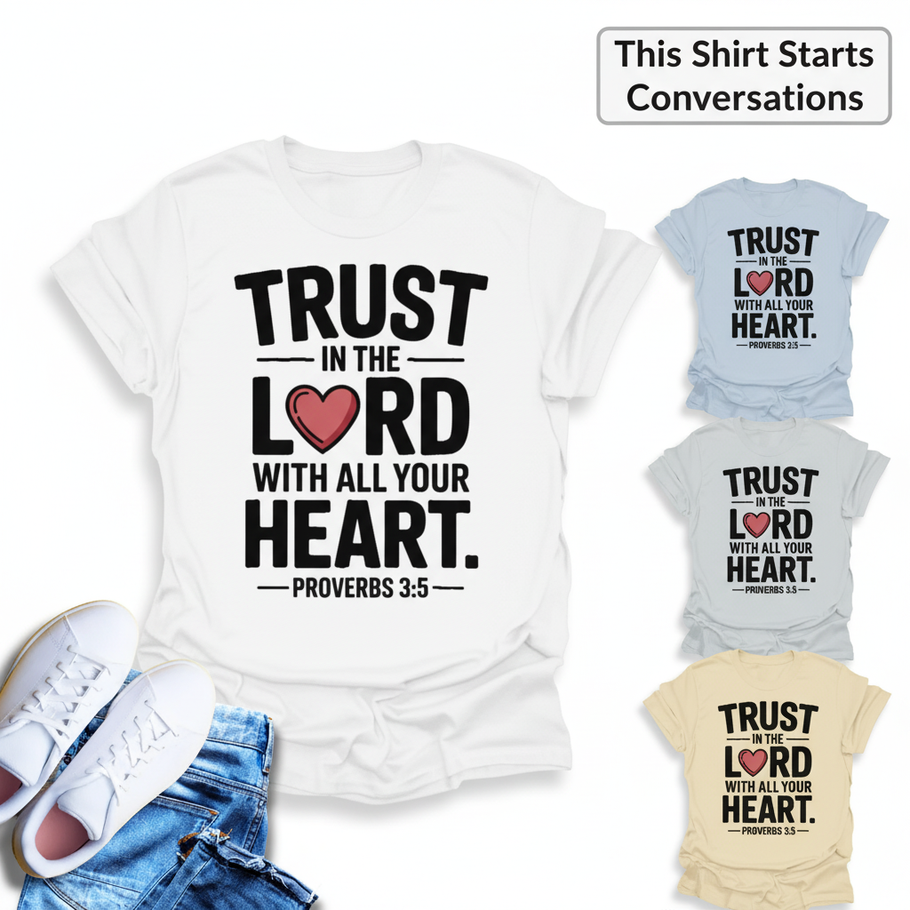 Trust in the Lord Heart T-Shirt_color_hero
