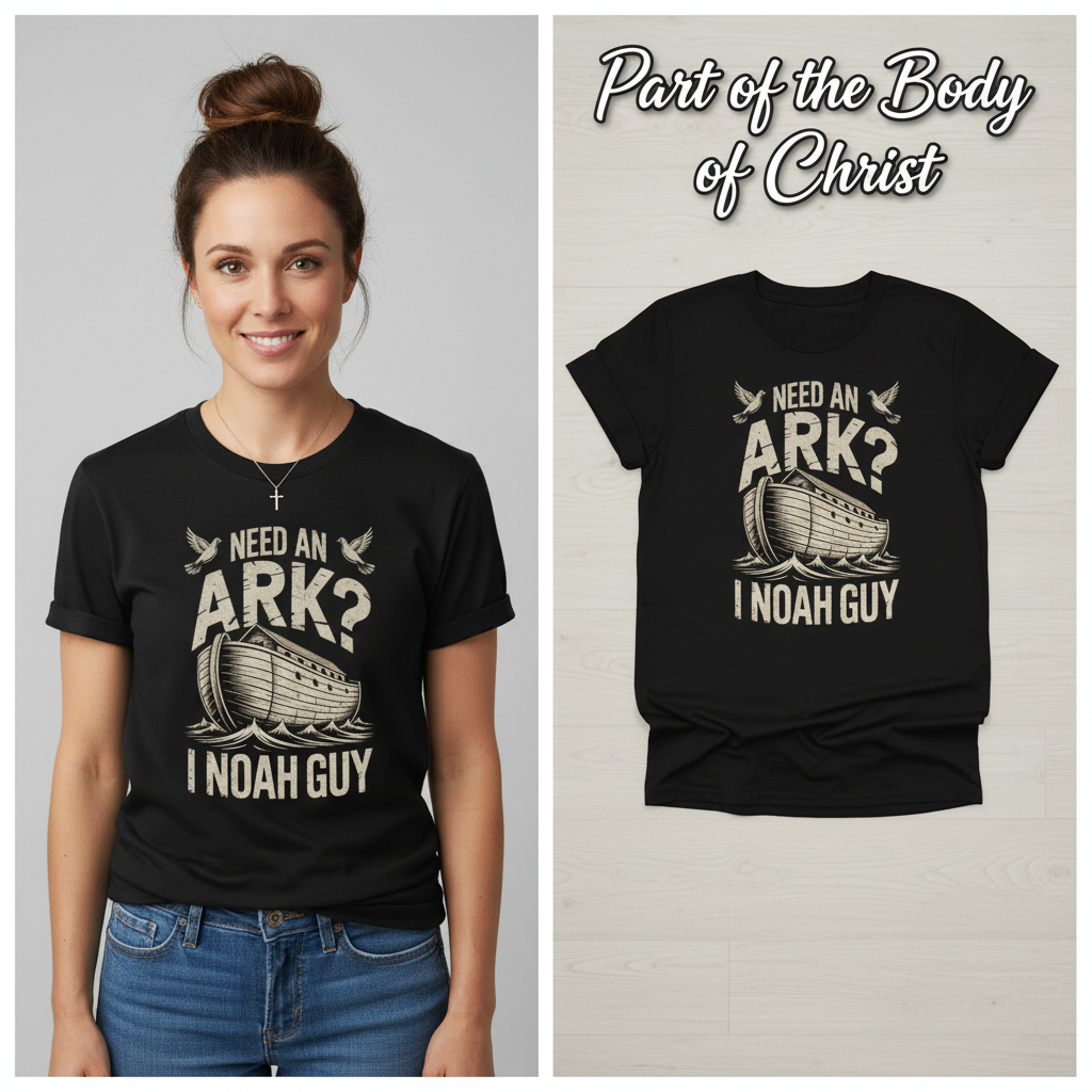 Need an Ark? I Noah Guy T-Shirt_model_flat