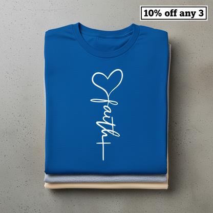 Love & Faith T-shirt_stacked_flatlay