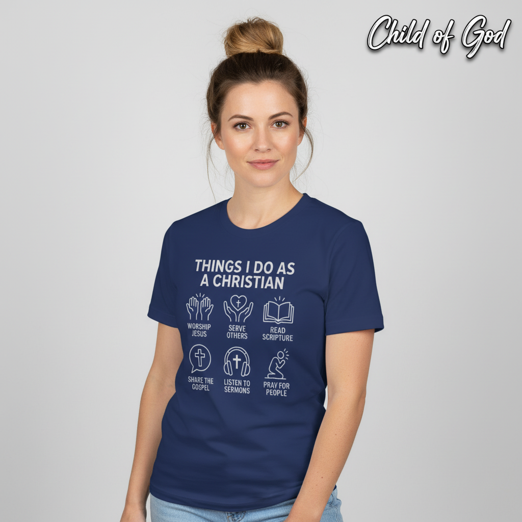 Things I Do As A Christian T-Shirt__hero
