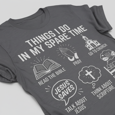 Spare Time with Jesus T-Shirt__detail