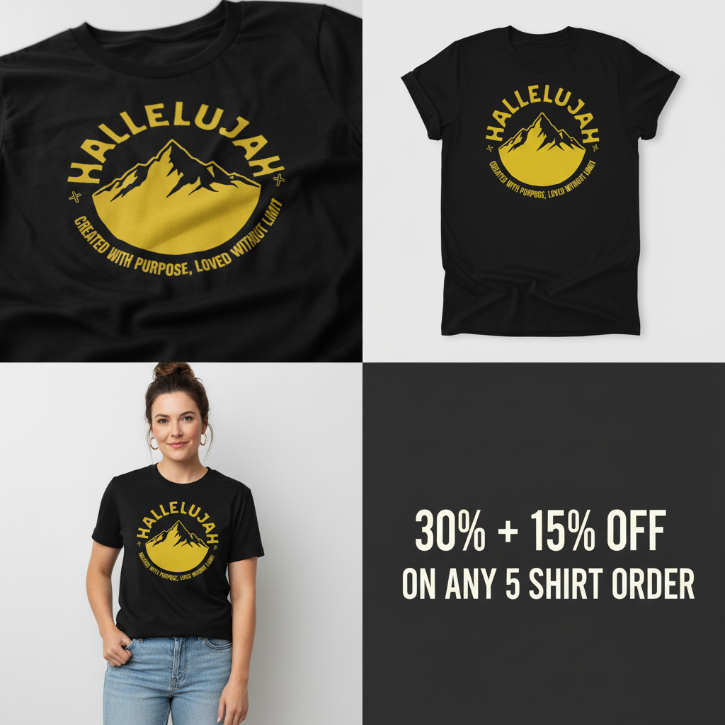 Hallelujah Mountain T-Shirt_4_panel