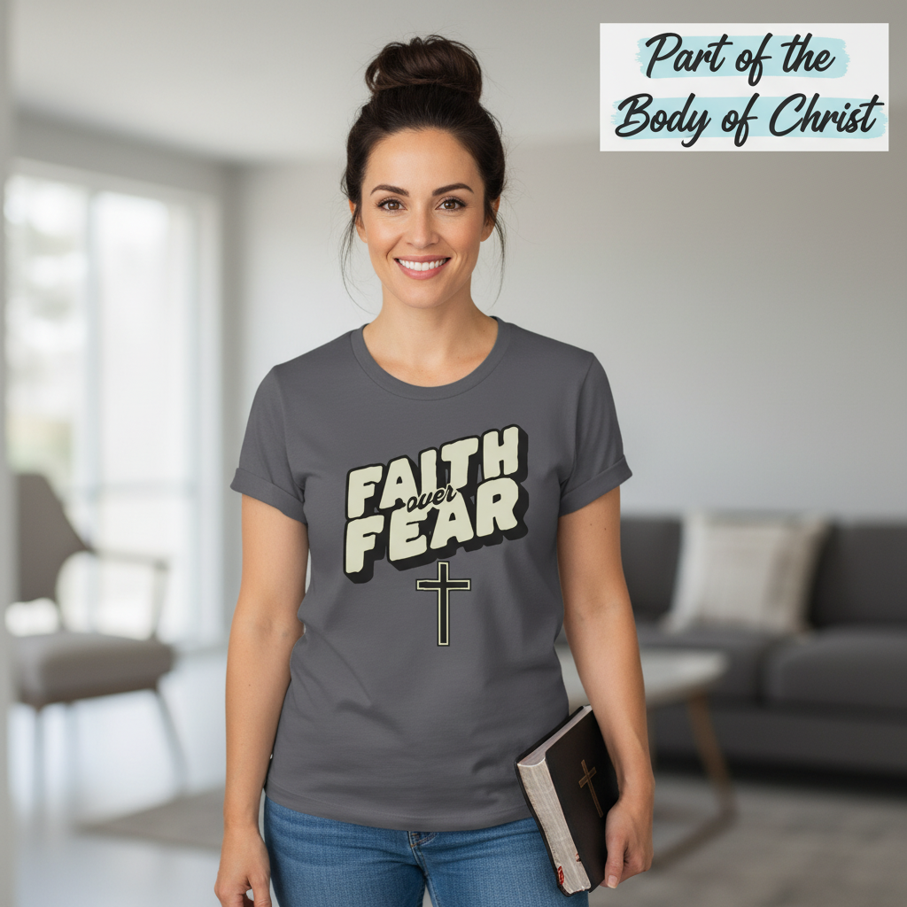Faith Over Fear T-Shirt_prop_inteact