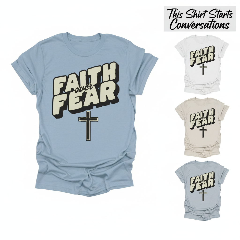 Faith Over Fear T-Shirt_color_hero