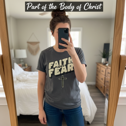 Faith Over Fear T-Shirt_mirror_selfie