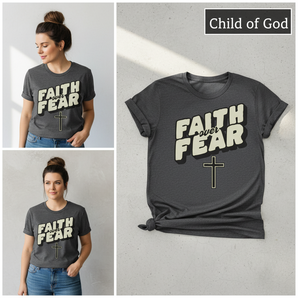 Faith Over Fear T-Shirt_3_panel
