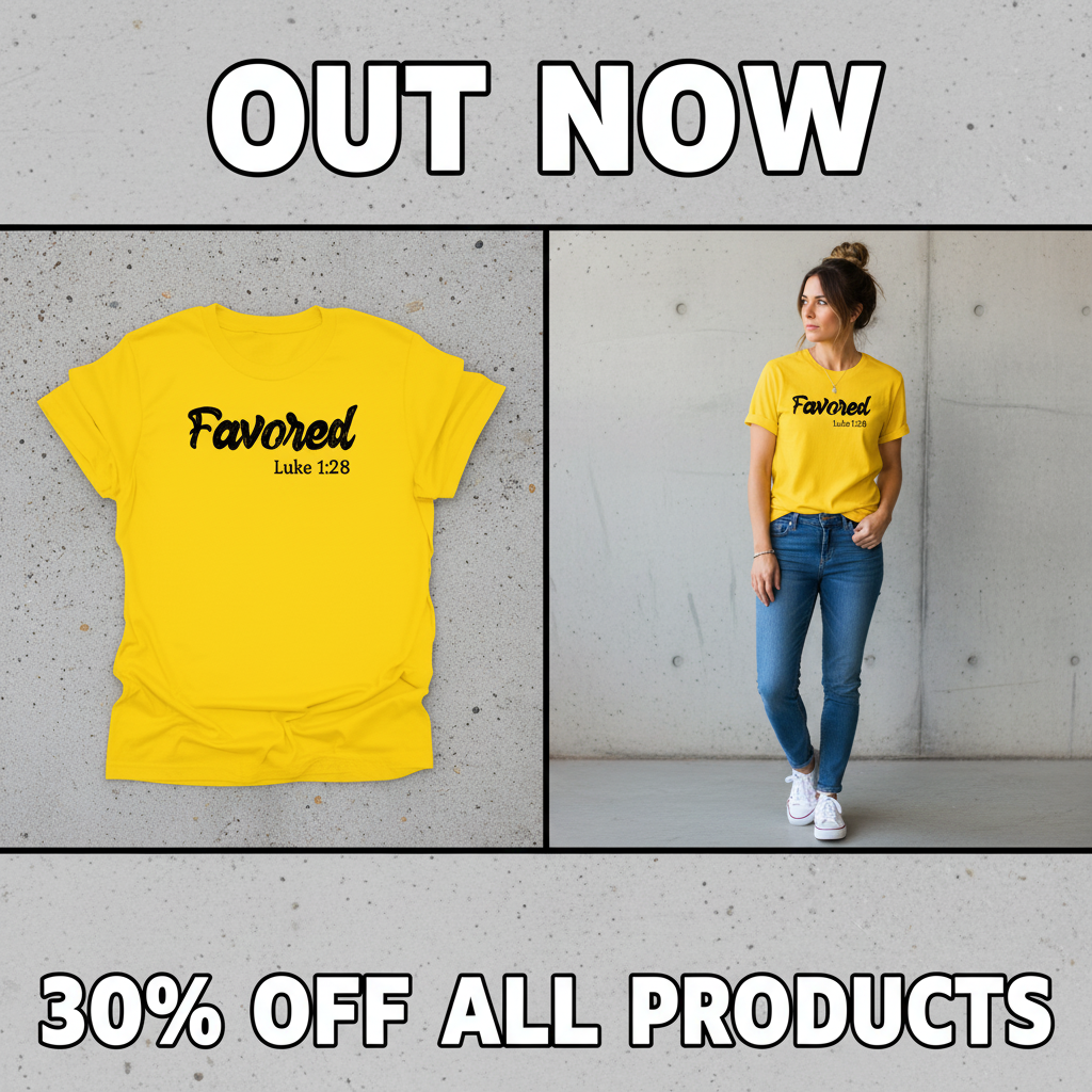 Favored Luke 1:28 T-Shirt_pet_companion