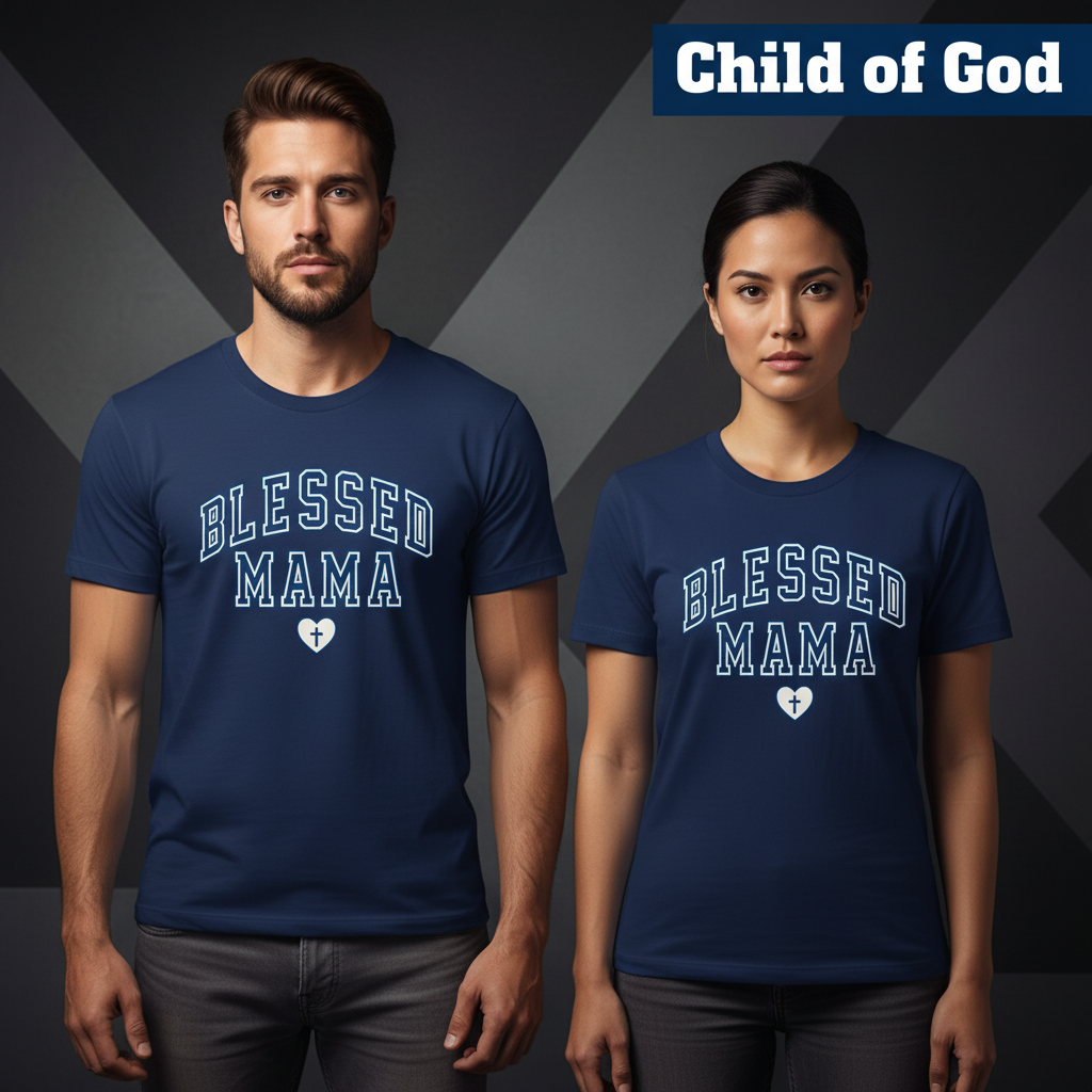 Blessed Mama T-Shirt_stoic