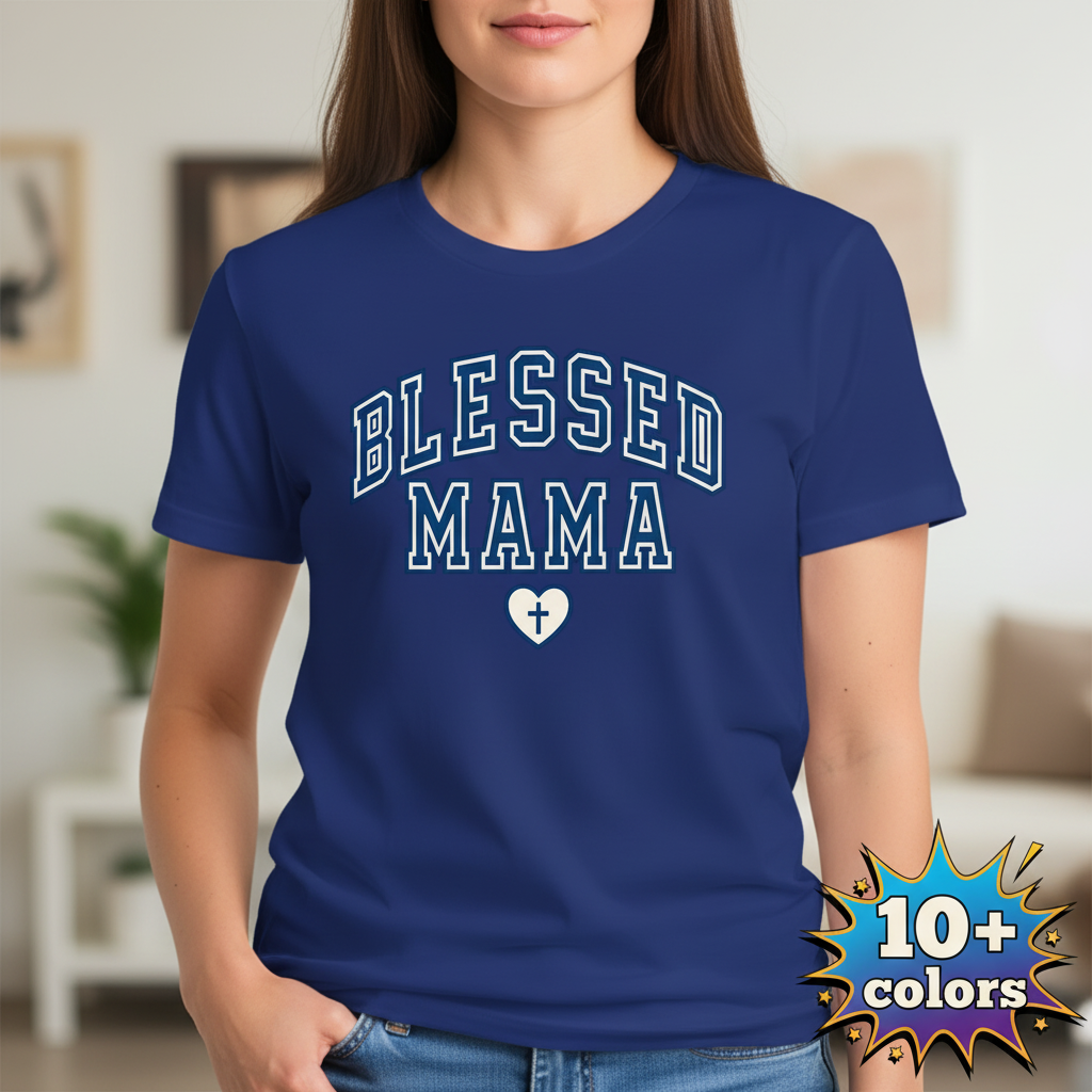 Blessed Mama T-Shirt_badge