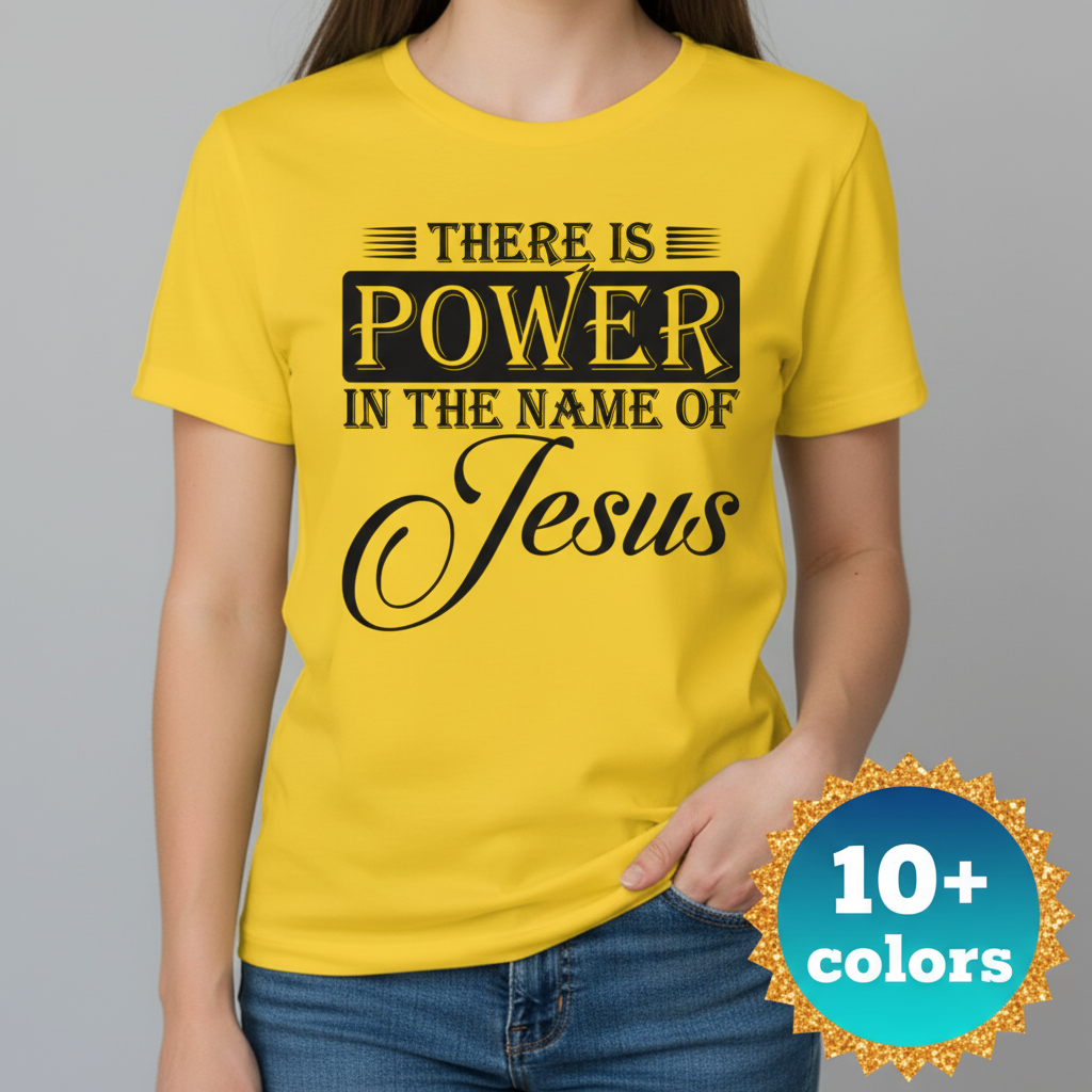 Power in the Name T-Shirt_badge