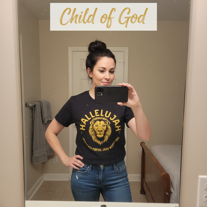 Hallelujah Lion of Purpose T-Shirt_mirror_selfie