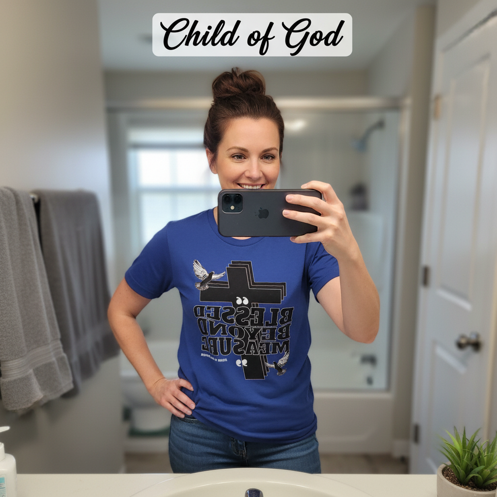 Blessed Beyond Measure T-Shirt_mirror_selfie
