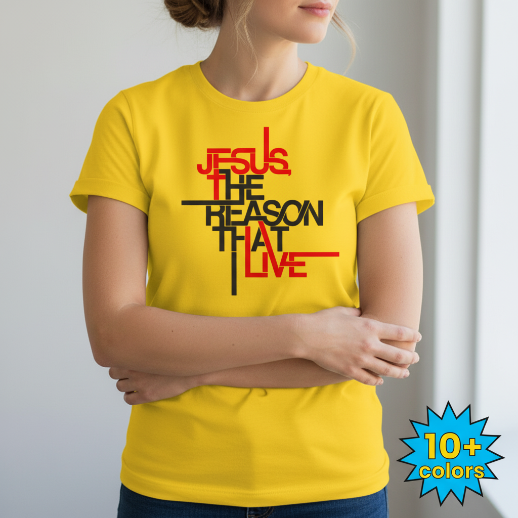 Jesus The Reason I Live T-Shirt_badge