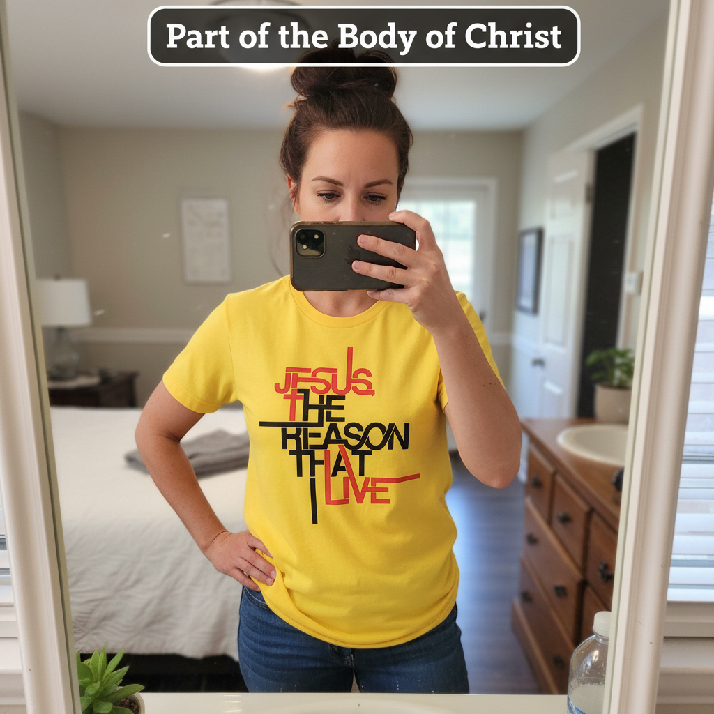 Jesus The Reason I Live T-Shirt_mirror_selfie