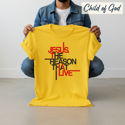 Jesus The Reason I Live T-Shirt_dangle