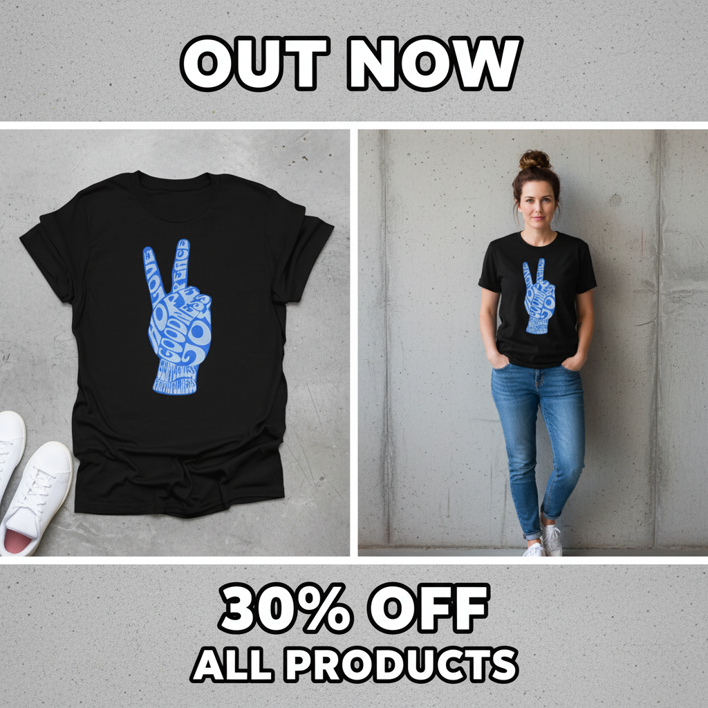 Fruit of the Spirit Peace Hand T-Shirt_pet_companion