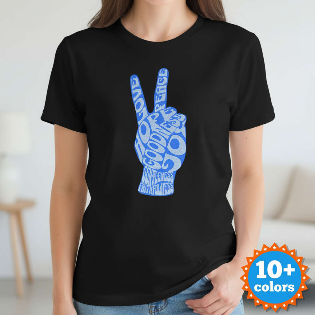 Fruit of the Spirit Peace Hand T-Shirt_badge