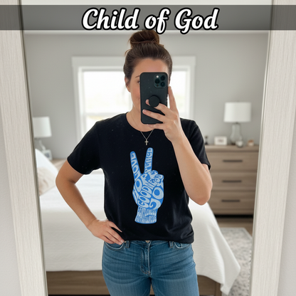 Fruit of the Spirit Peace Hand T-Shirt_mirror_selfie