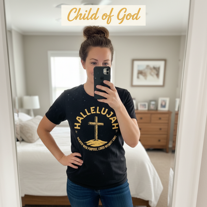 Hallelujah Purpose T-Shirt_mirror_selfie