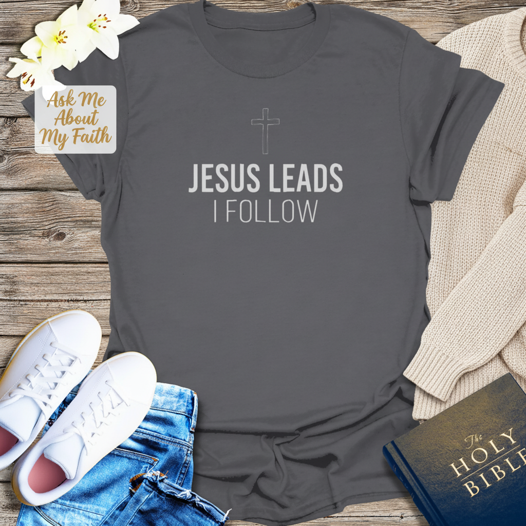 Jesus Leads I Follow T-Shirt__pair