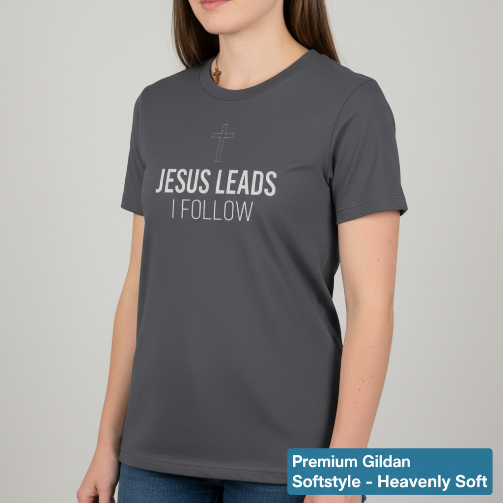 Jesus Leads I Follow T-Shirt__space