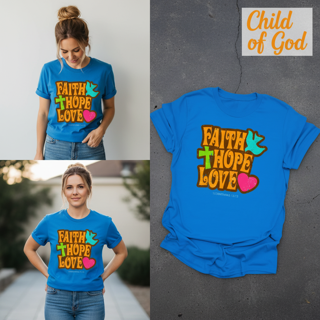 Faith Hope Love T-Shirt_3_panel