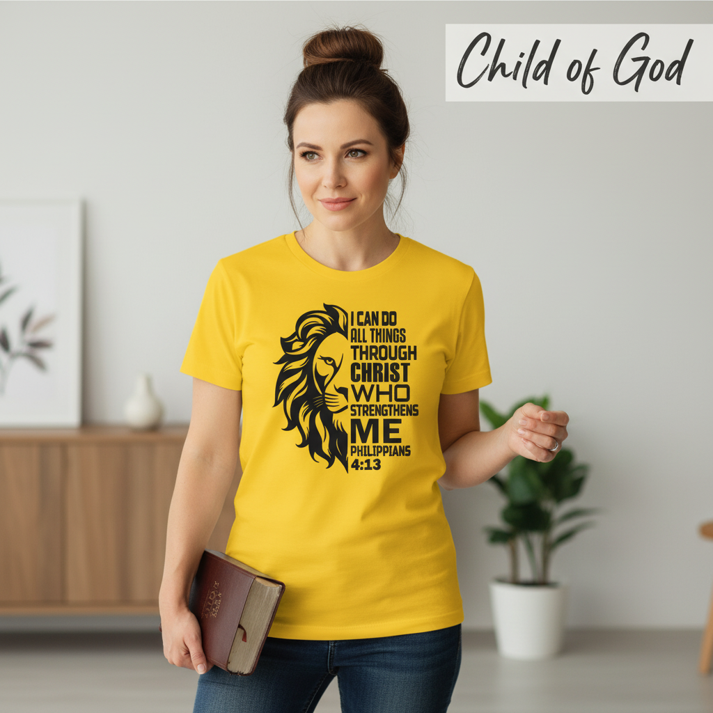 Lion of Strength T-Shirt_prop_inteact