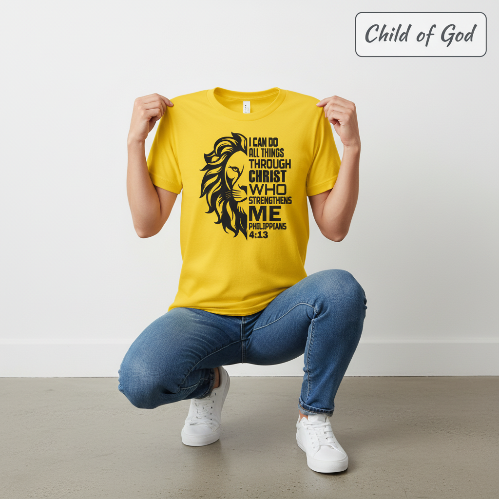 Lion of Strength T-Shirt_dangle