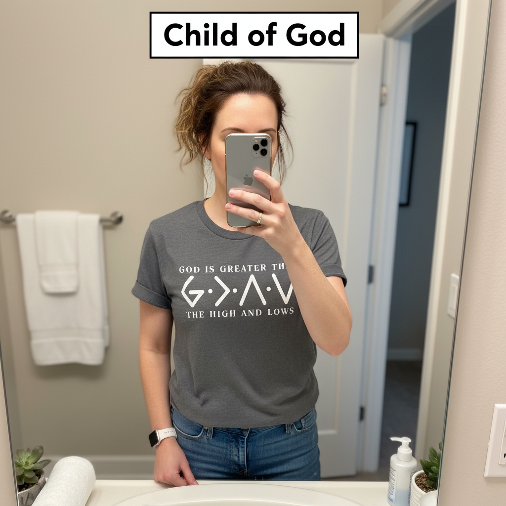 God Is Greater T-Shirt_mirror_selfie