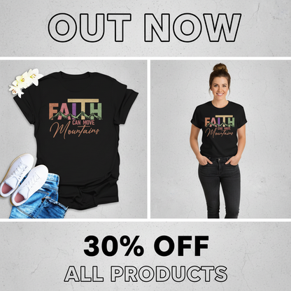 Faith Can Move Mountains T-Shirt_pet_companion