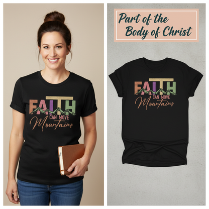 Faith Can Move Mountains T-Shirt_model_flat