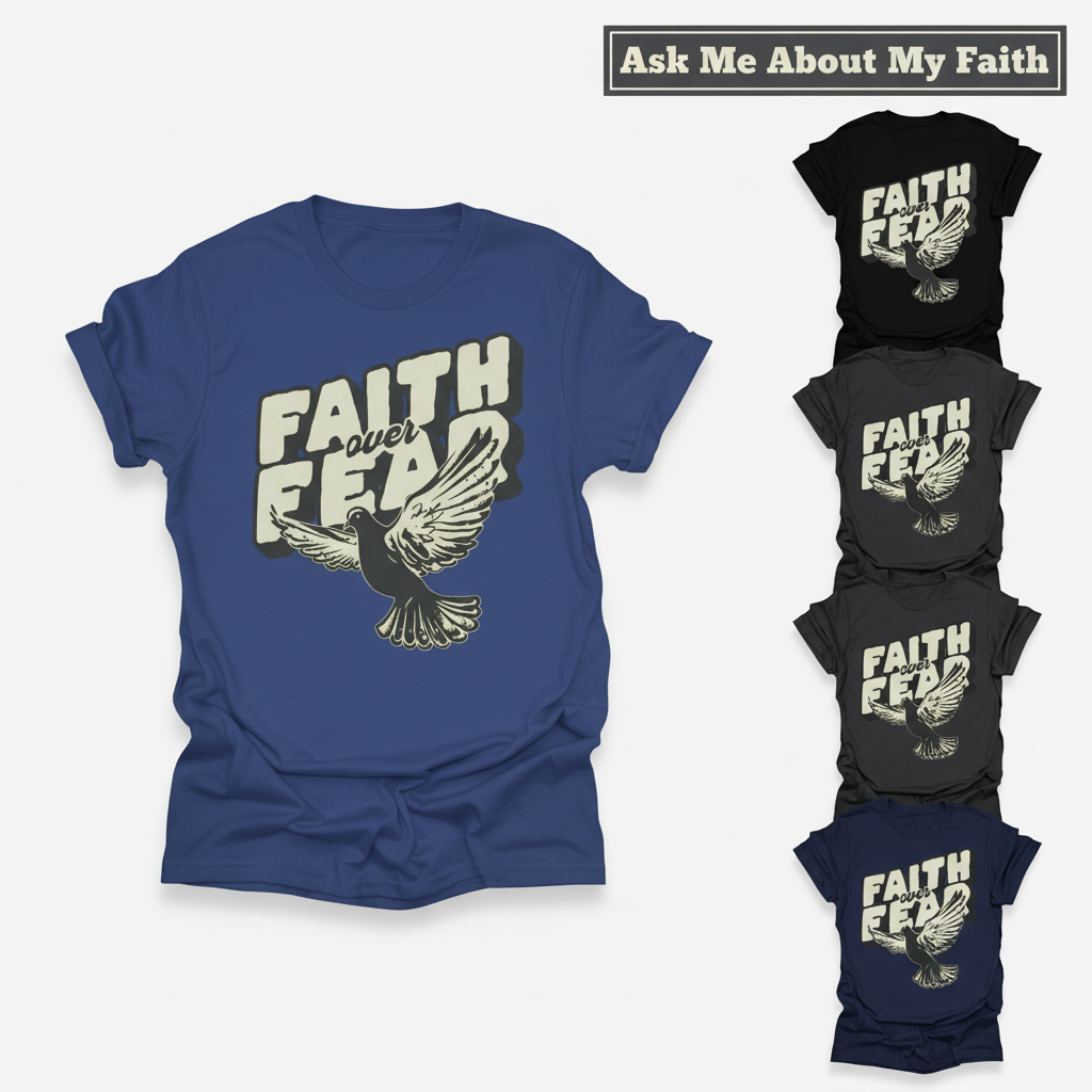 Faith Over Fear Dove T-Shirt_color_hero