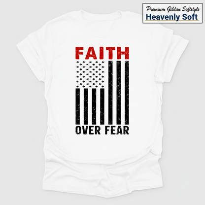 Faith Over Fear Flag T-Shirt_clean
