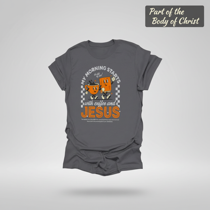 Coffee and Jesus Start My Morning T-Shirt_3d_float