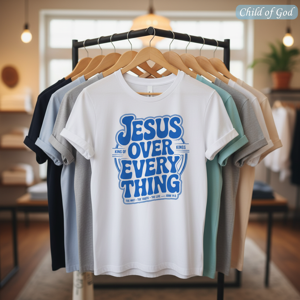 Jesus Over Everything T-Shirt_boutique_rack