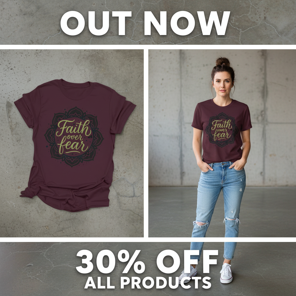 Faith Over Fear T-Shirt_pet_companion