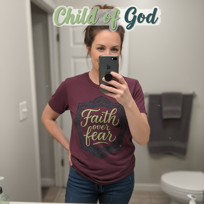 Faith Over Fear T-Shirt_mirror_selfie