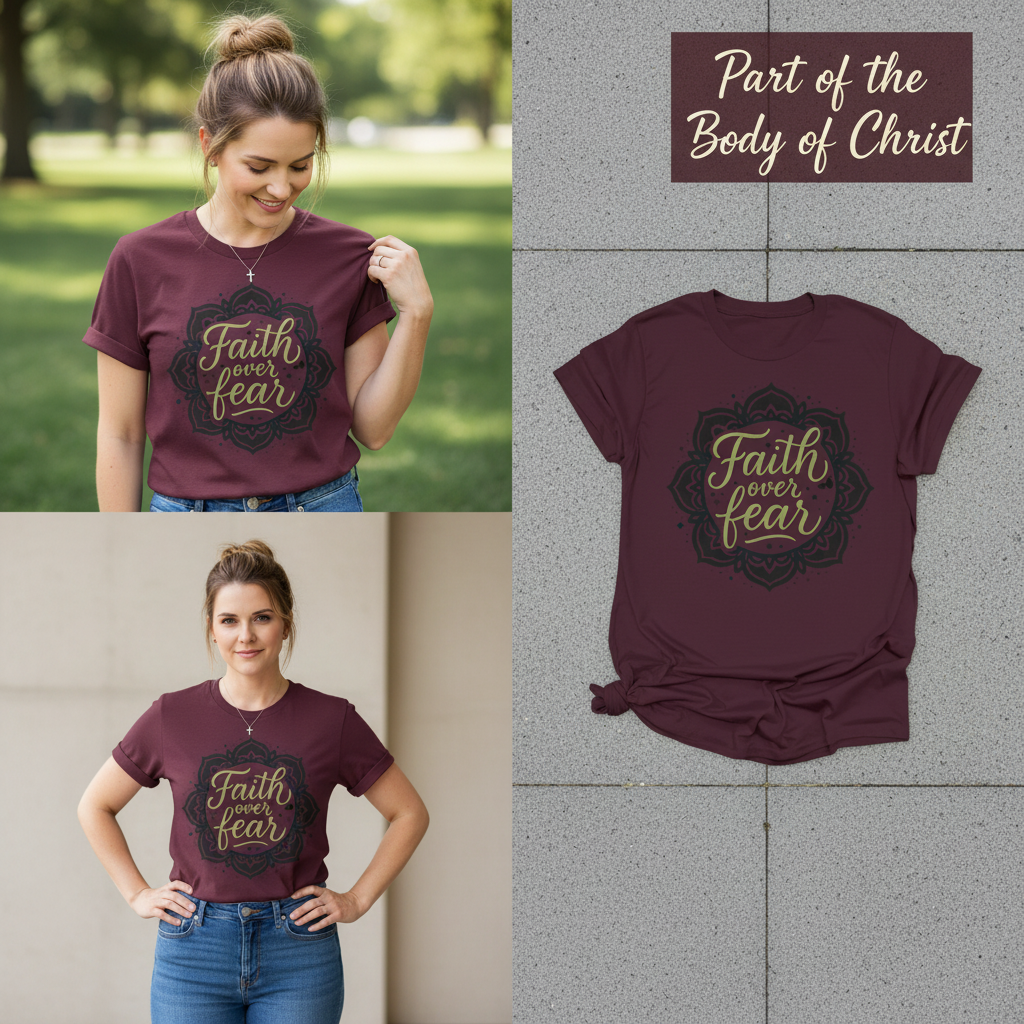 Faith Over Fear T-Shirt_3_panel