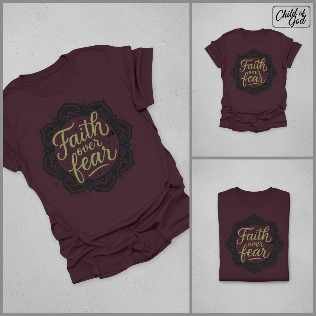 Faith Over Fear T-Shirt_triple_showcase