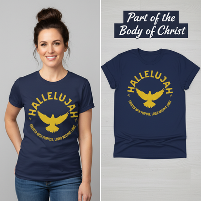 Hallelujah Purpose T-Shirt_model_flat