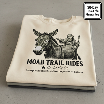Moab Trail Rides T-Shirt_stacked_flatlay