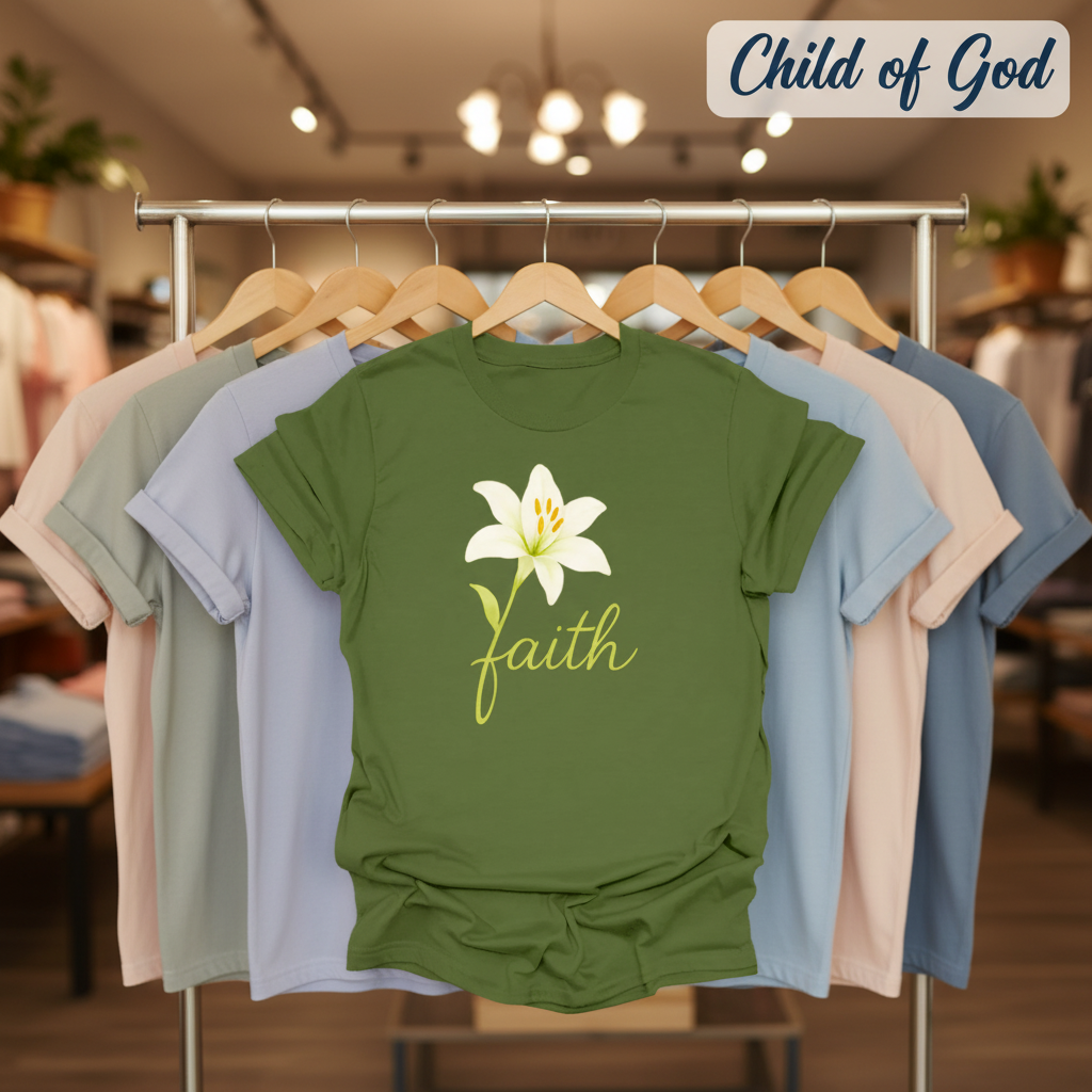 Floral Faith Bloom T-Shirt_boutique_rack