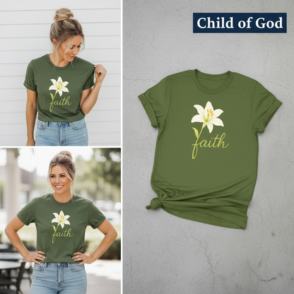 Floral Faith Bloom T-Shirt_3_panel