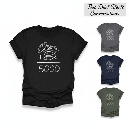 Loaves and Fishes Miracle T-Shirt_color_grid