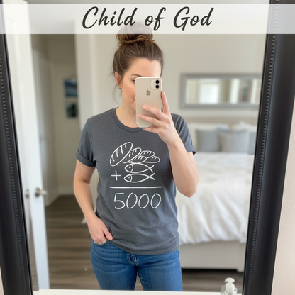 Loaves and Fishes Miracle T-Shirt_mirror_selfie