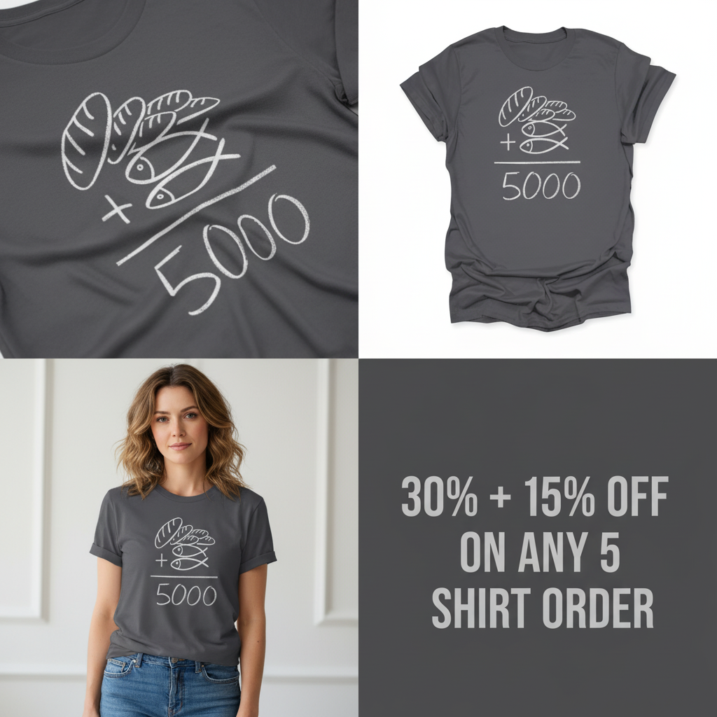 Loaves and Fishes Miracle T-Shirt_4_panel